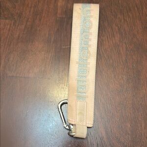 Tan and Silver Key & Card Holder Accessory